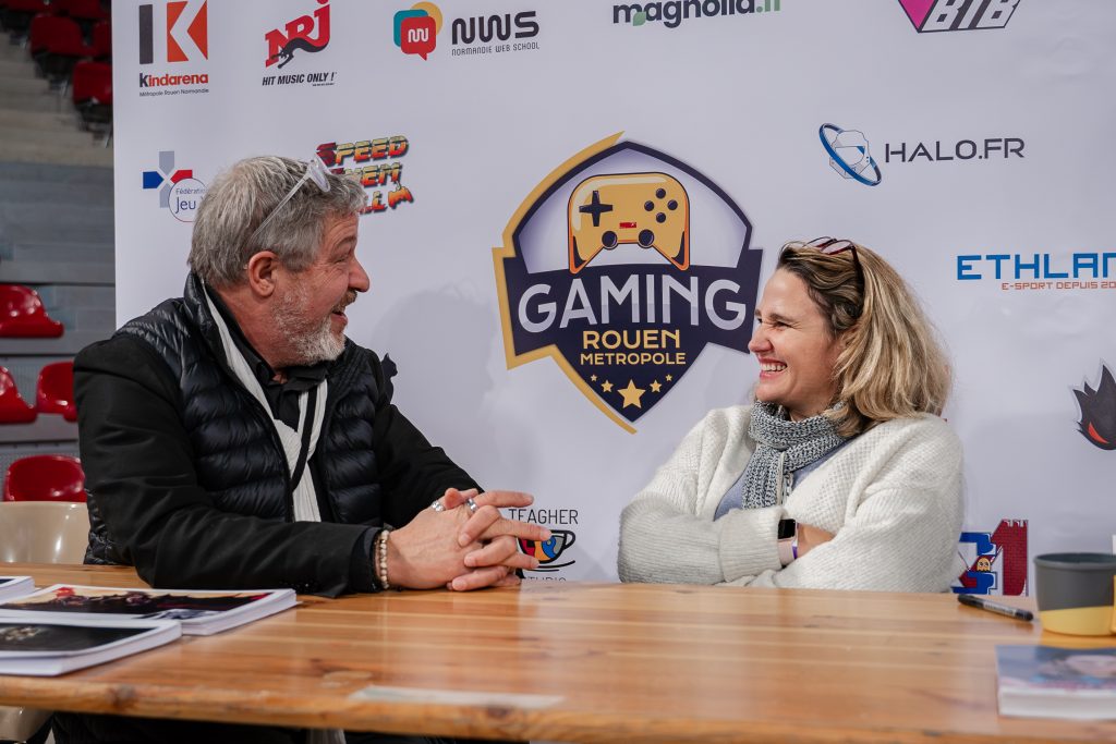 David Krüger et Laëticia Lefebvre à Gaming Rouen 2024, crédit: Lila Bienvenu
